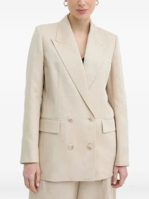  IVY OAK double-breasted peak-lapel blazer