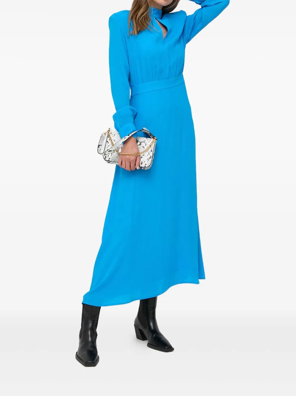 Ivy & Oak High-neck Dress In Gold