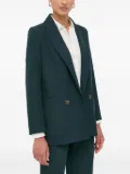 IVY OAK double-breasted patch-pocket blazer - Green