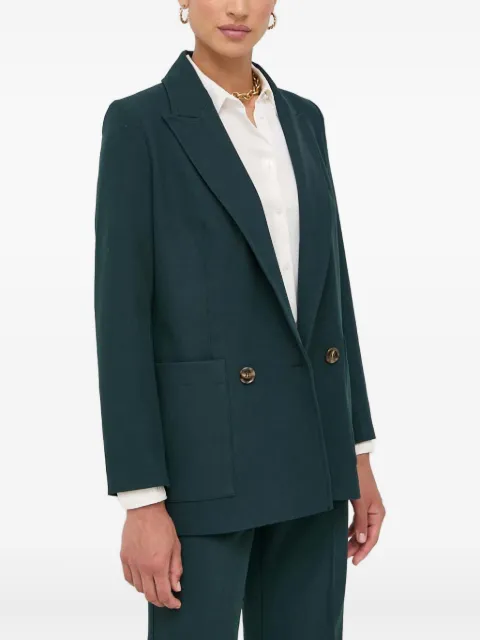  IVY OAK double-breasted patch-pocket blazer