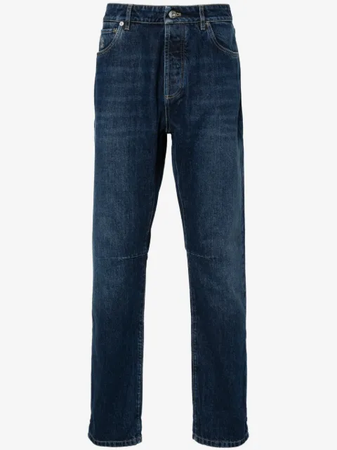 Brunello Cucinelli jean slim à taille mi-haute
