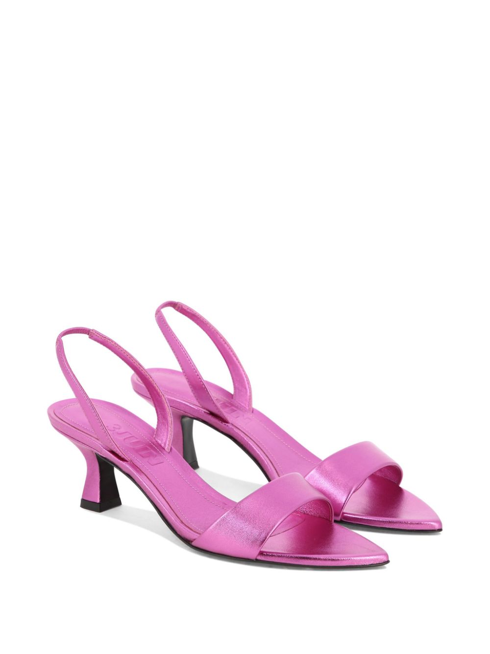 3juin slingback leather sandals Pink