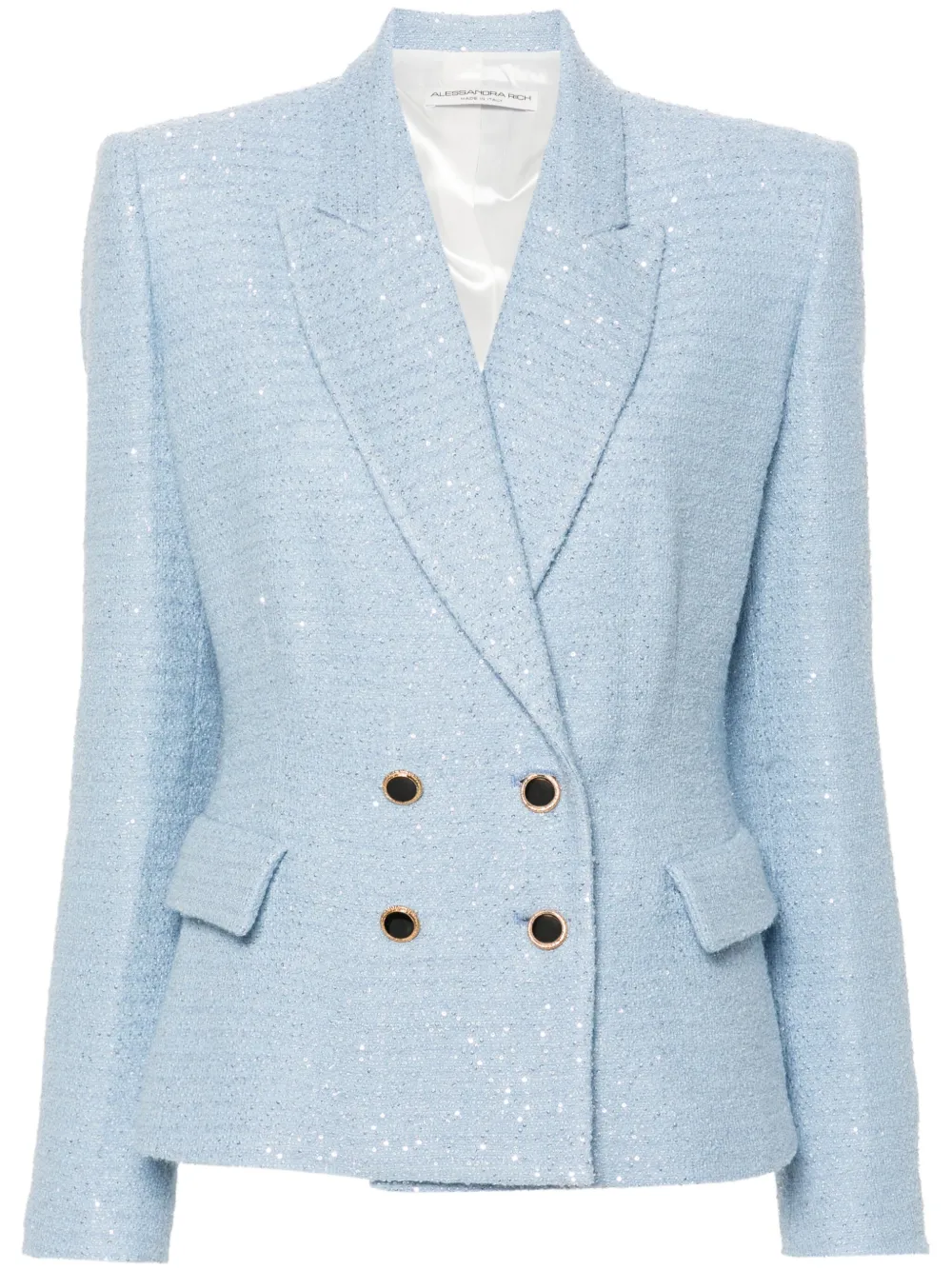 Alessandra Rich Blazer verfraaid met pailletten Blauw