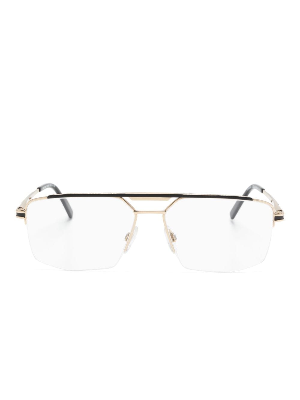 Cazal 7098 Aviator-frame Glasses In Gold