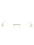 Cazal 7103 rimless glasses - Gold