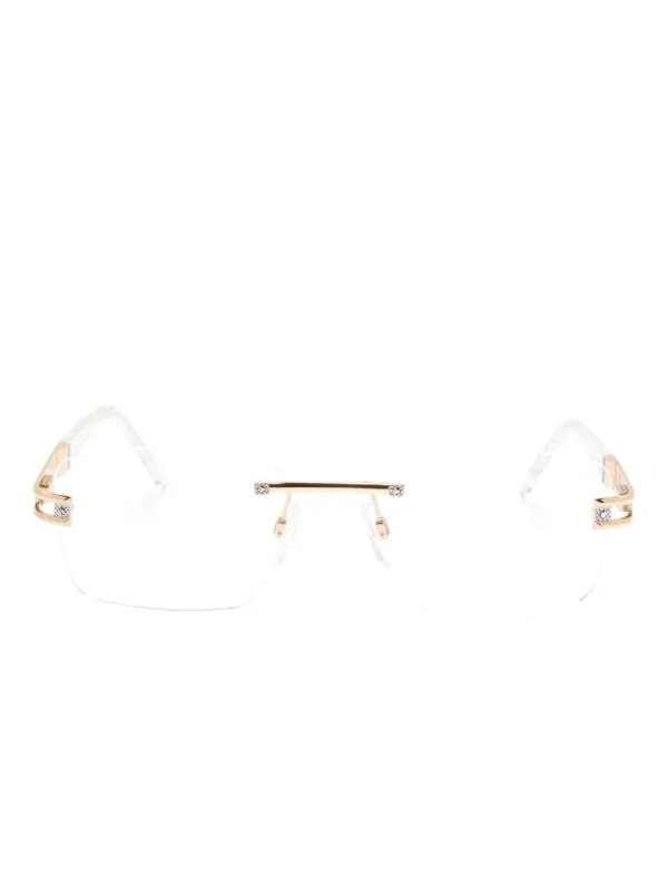 Cazal 7103 Rimless Glasses Gold FARFETCH GR