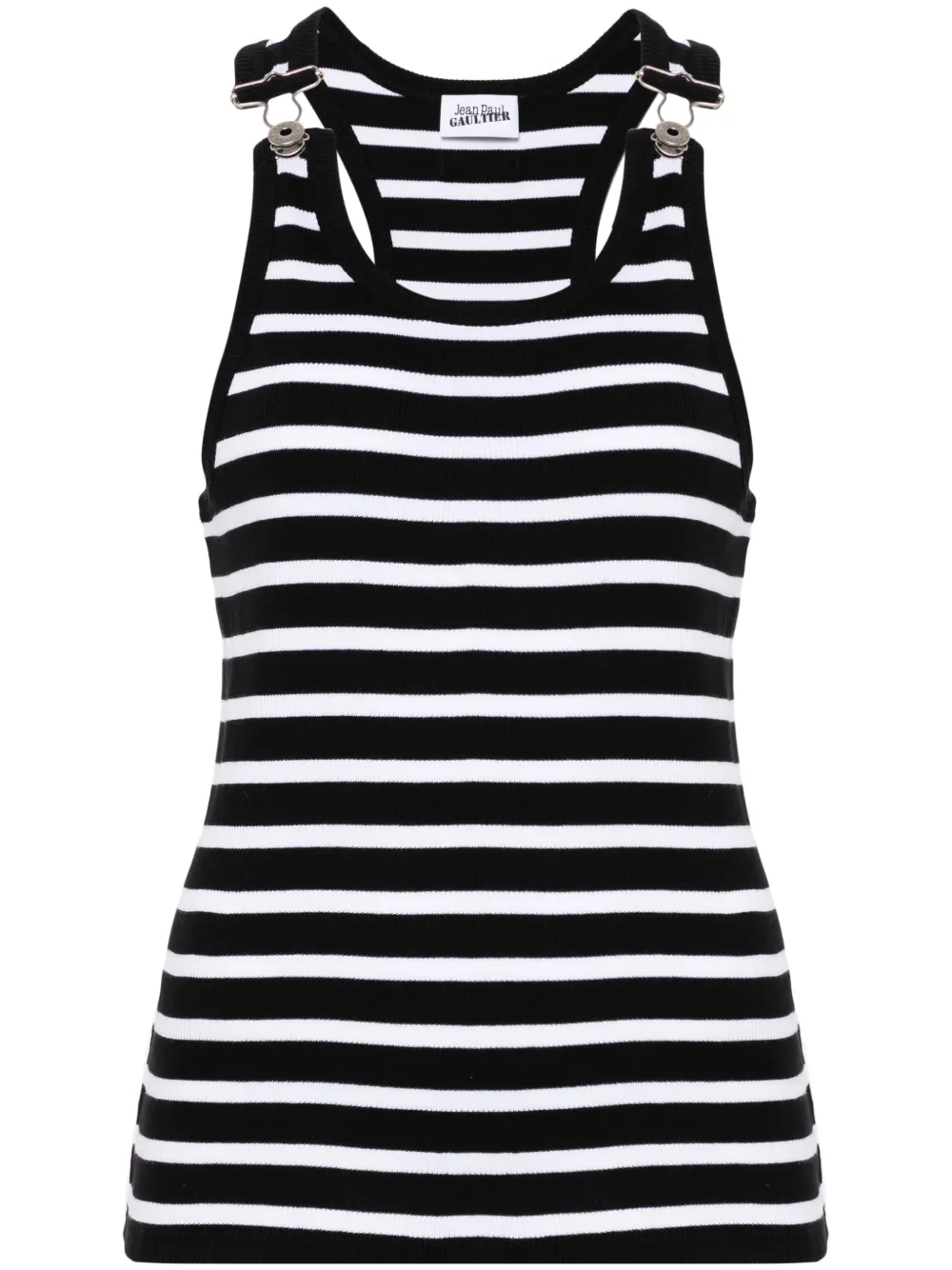 Jean Paul Gaultier Gestreepte tanktop Zwart