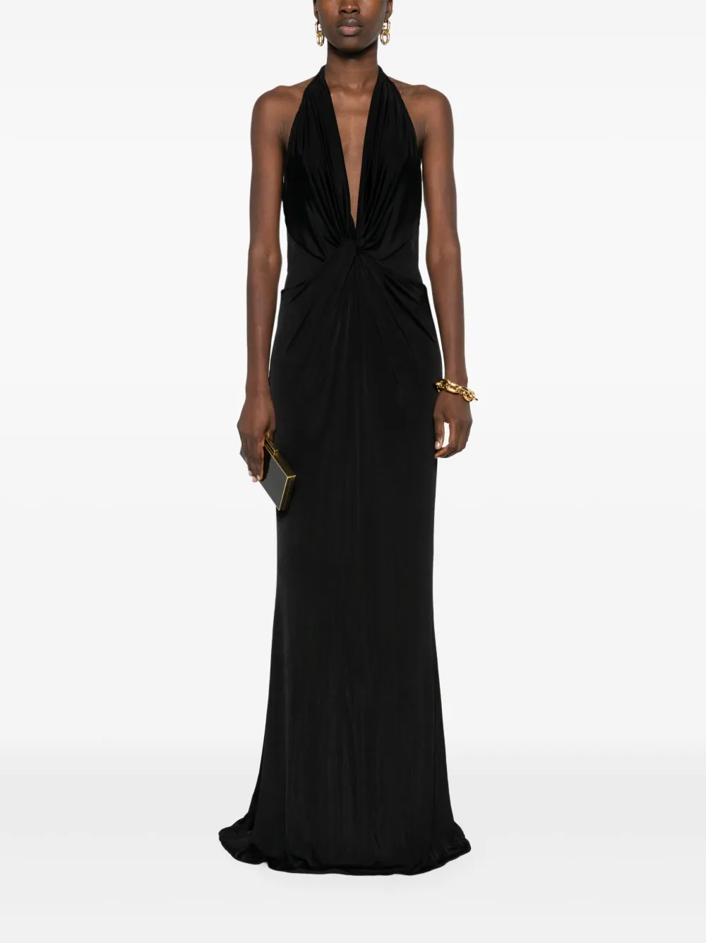 TOM FORD Doorzichtige maxi-jurk - Zwart