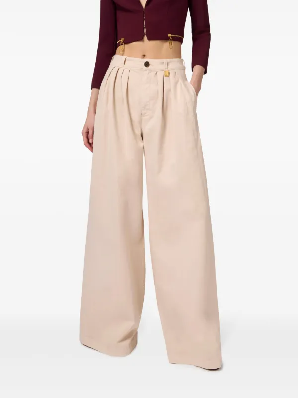 Elisabetta Franchi ワイドパンツ | グレー | FARFETCH JP