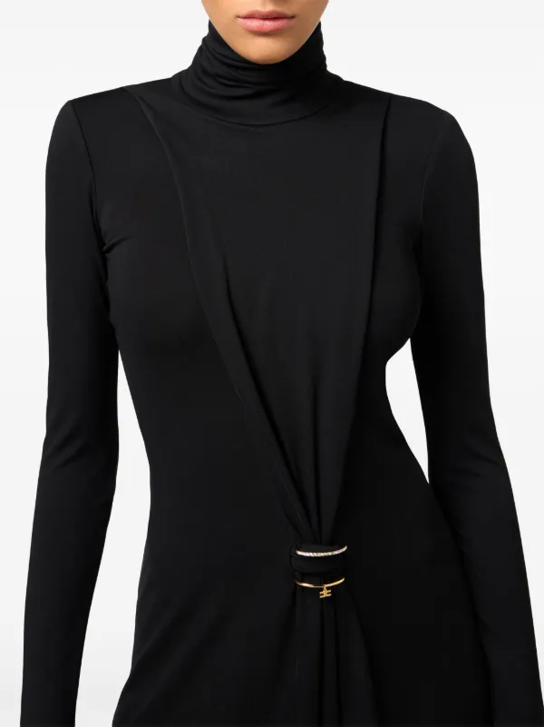 【すぐ届く】ELISABETTA FRANCHI ラインストーン ドレス Elisabetta Franchi ラインストーン ドレス | ブラック