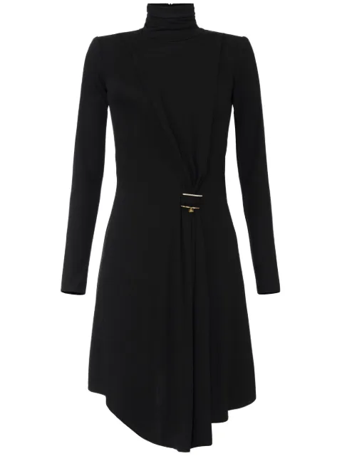 Elisabetta Franchi vestido drapeado con detalles de strass