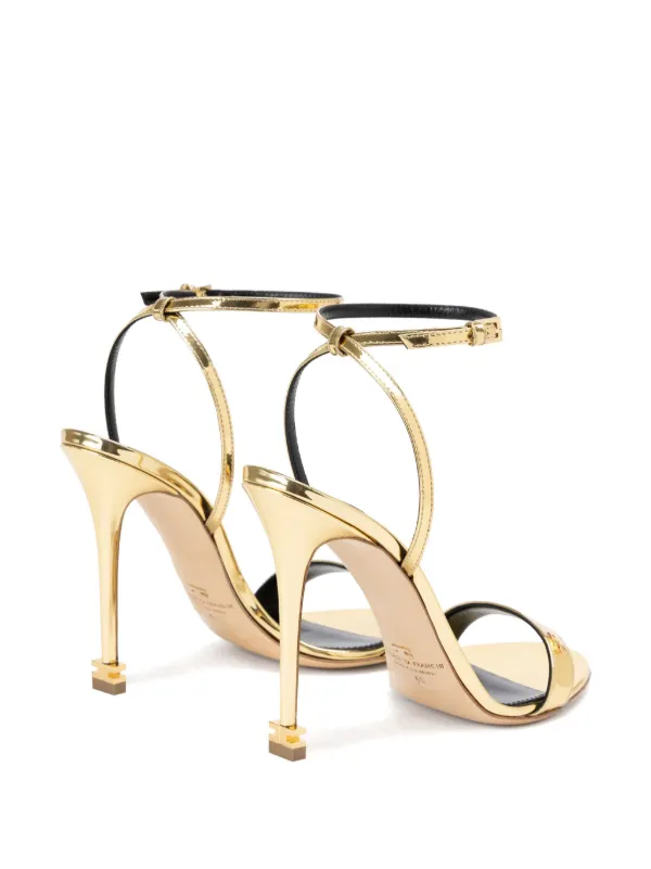 Elisabetta Franchi 105mm Étoile Sandals | Gold | FARFETCH