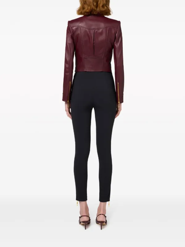 Elisabetta Franchi side-zip Skinny Trousers | Black
