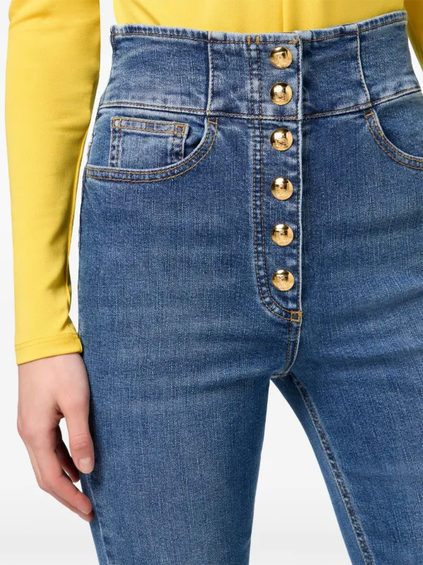 パンツ ELISABETTA FRANCHI COTTON DRILL JEANS Jeans Blue denim Elisabetta Franchi - Le Follie Shop