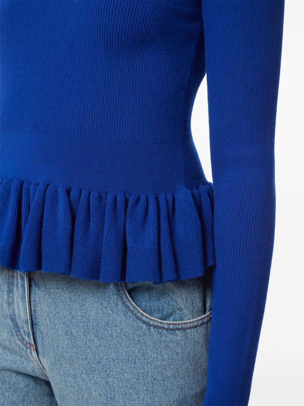 Nina Ricci ruffle-detailing wool-blend top Women