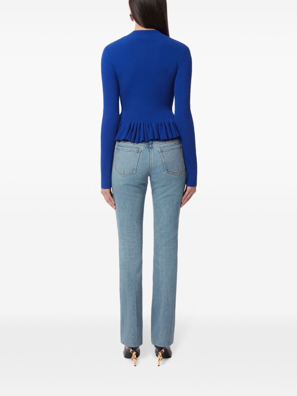 Nina Ricci ruffle-detailing wool-blend top Women