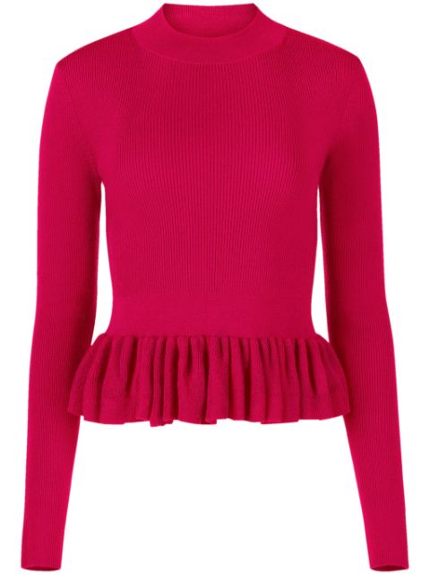 Nina Ricci ruffle-detailing wool-blend top Women