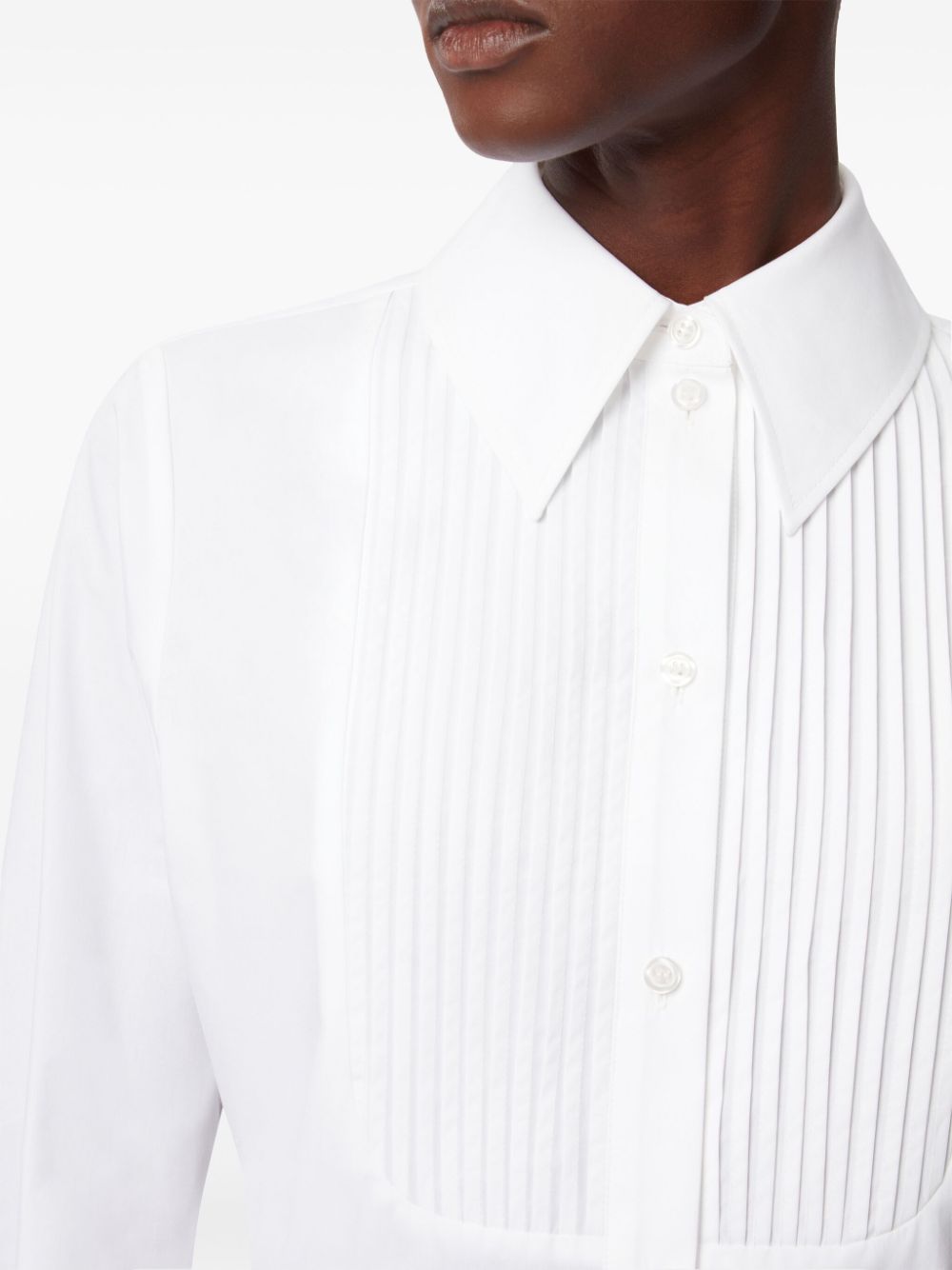 Nina Ricci bib collar cotton shirt Women