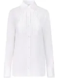 Nina Ricci bib collar cotton shirt - White