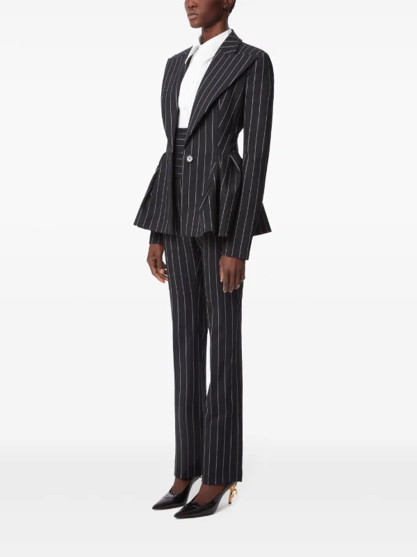 NINA RICCI ニナリッチ ジャケット 25 Twill blazer1016352 Nina Ricci lace-panel Blazer | Black | FARFETCH