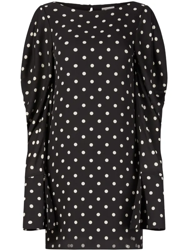 Nina Ricci ポルカドット ドレス | ブラック | FARFETCH JP