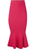 Nina Ricci cutline mermaid peplum skirt - Red