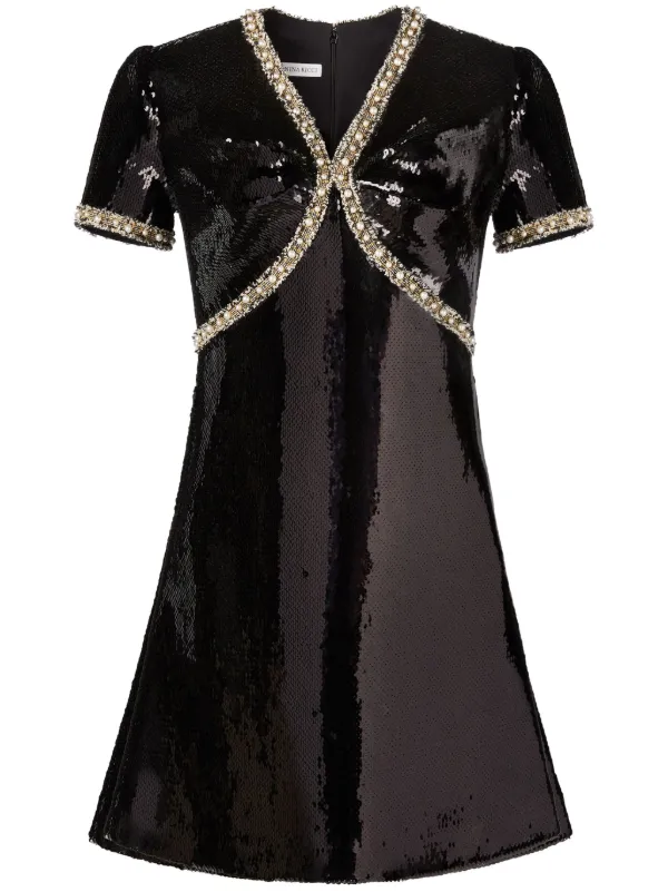 Nina Ricci スパンコール ドレス | ブラック | FARFETCH JP