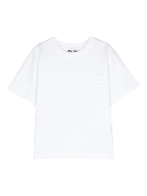 Moschino Kids camiseta con logo en relieve