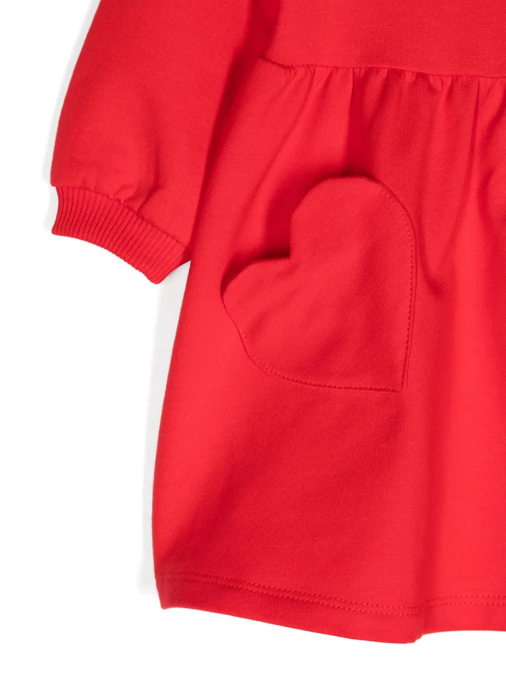 Moschino Kids Flared jurk Rood