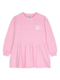 Moschino Kids logo-print jersey dress - Pink