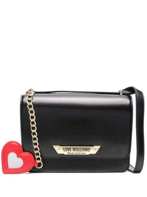 Love Moschino logo-plaque crossbody bag Women