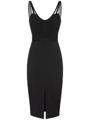 Elisabetta Franchi cup-cut Midi Dress | Black | FARFETCH JO