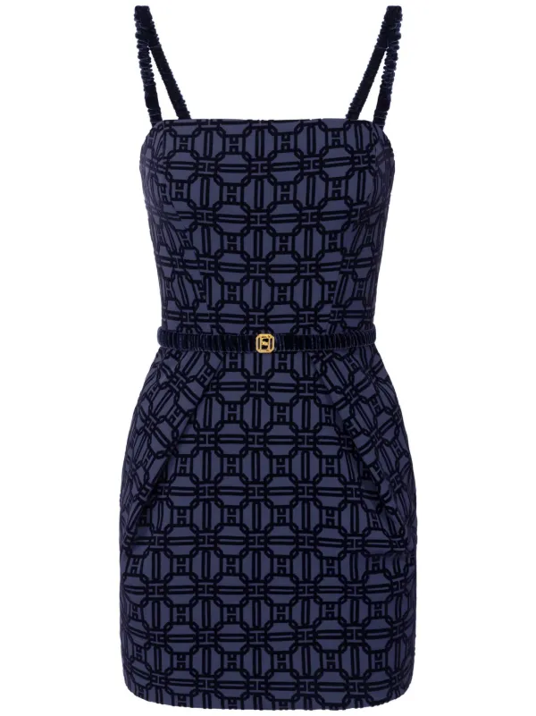 ELISABETTA FRANCHI モノグラムドレス