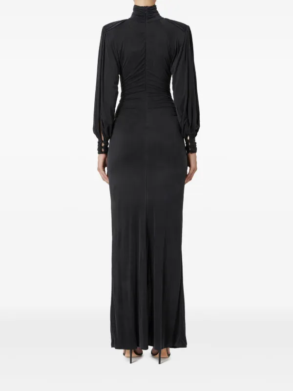 【関税込み】ELISABETTA FRANCHI Red Carpet' dress Elisabetta Franchi Red Carpet Jersey Knot Dress | Black