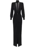 Elisabetta Franchi Red Carpet jersey knot dress - Black