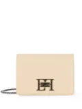 Elisabetta Franchi logo turn-lock crossbody bag - Neutrals