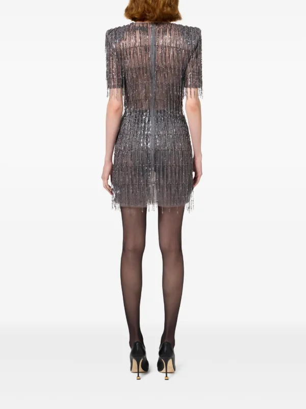 Elisabetta Franchi sequin-embellished Tulle Mini Dress