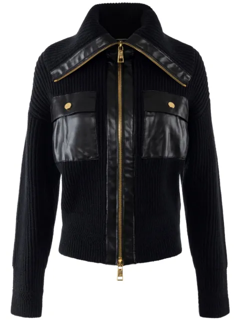 Elisabetta Franchi cardigan Fisherman à fermeture zippée