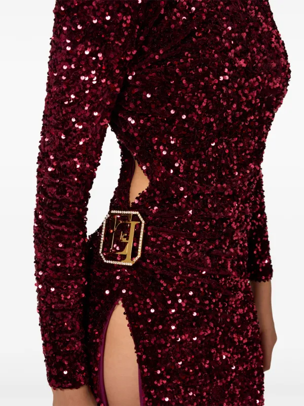 Elisabetta Franchi sequin-embellished Maxi Dress | Red | FARFETCH Elisabetta Franchi sequin-embellished Maxi Dress | Red | FARFETCH