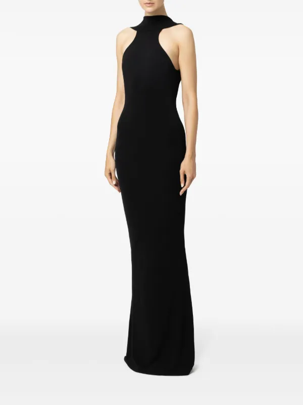 Elisabetta Franchi Red Carpet necklace-detail Jersey Dress