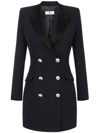 コート Elisabetta Franchi Tailored Coat With Deep V-Neckline 23973184_54857057_322.jpg