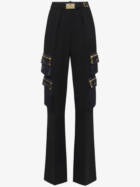 Elisabetta Franchi belted straight trousers