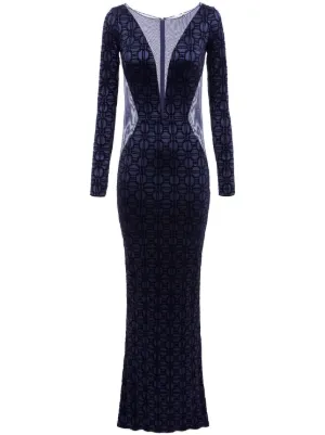 elisabetta franchi red and blue fringe dress Elisabetta Franchi 2016 Striped Fringe Dress - Blue Dresses, Clothing - WELIF20011