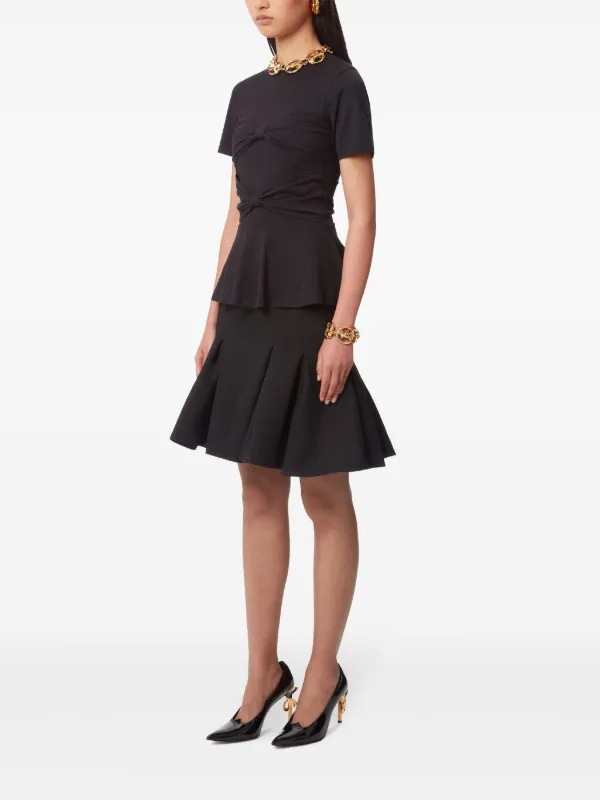 Nina Ricci>>ペプラムマキシスカート Nina Ricci ペプラム スカート | ブラック | FARFETCH JP