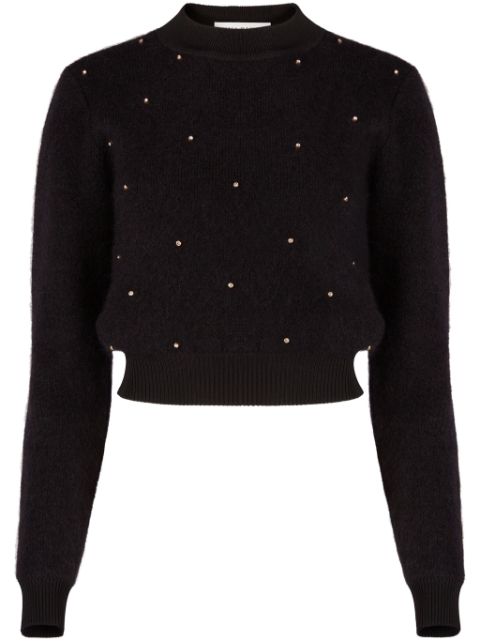 Nina Ricci mohair blend sweater with studs Women