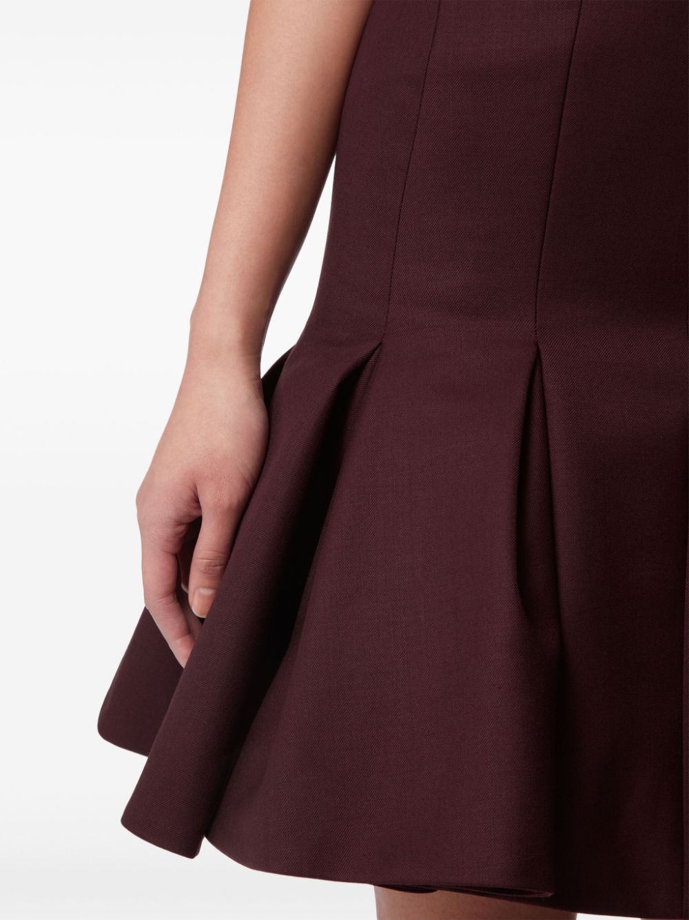 Nina Ricci Peplum Wool Skirt Women