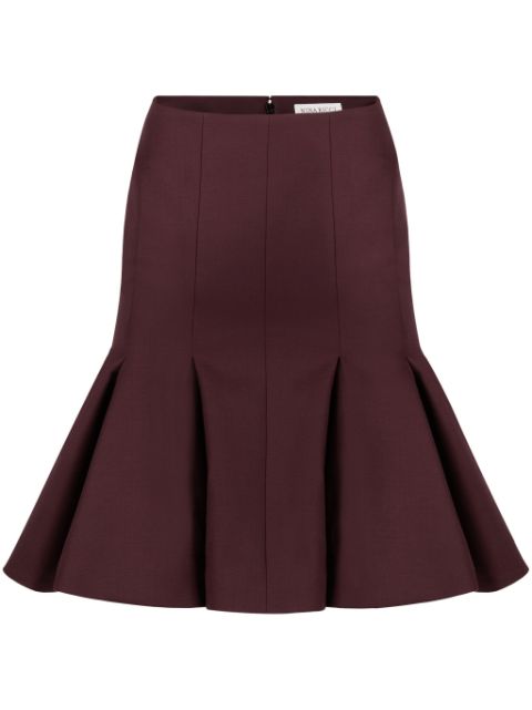 Nina Ricci Peplum Wool Skirt Women