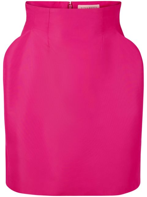 Nina Ricci Taffeta High-Waisted Mini Skirt Women