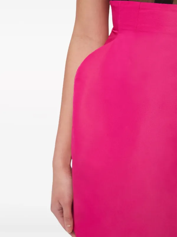 Nina Ricci Taffeta High-Waisted Mini Skirt | Pink | FARFETCH