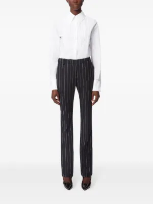Nina Ricci>>レーストリムのウールストレートパンツ Nina Ricci ウィメンズ ストレートパンツ通販 - FARFETCH